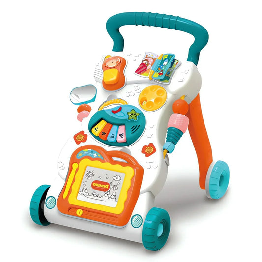 Baby Learning Walker, 2 in 1 Baby Push Walker and Activity Center for Baby, Toddler, Early Learning Toy for Kids Infant 6-12 Months