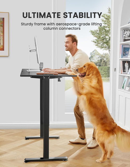 Load image into Gallery viewer, Height Adjustable Electric Standing Desk, 48 X 24 Inches Sit Stand up Desk, Memory Computer Home Office Desk (Black)
