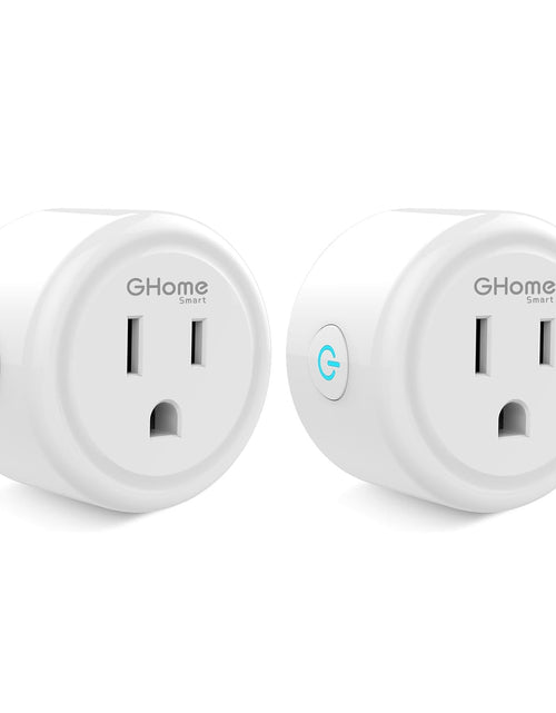 Load image into Gallery viewer, Smart Mini Plug Compatible with Alexa and Google Home, Wifi Outlet Socket Remote Control with Timer Function, Only Supports 2.4Ghz Network, No Hub Required, ETL FCC Listed (2 Pack), White

