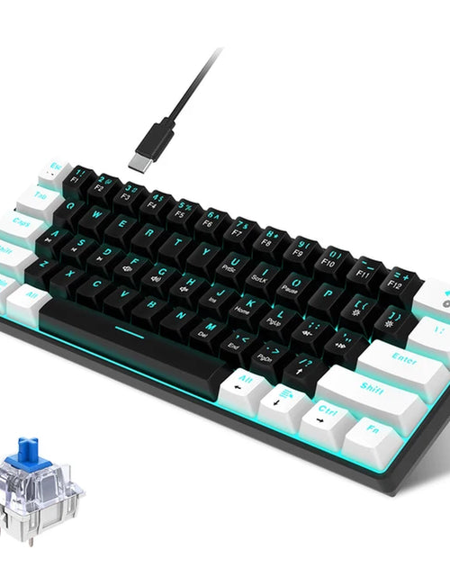 Load image into Gallery viewer, V900 RGB Mechanical Keyboard 61-Key Gaming Keyboard Blue Switches Durable Compact Various Lighting Modes Keyboard
