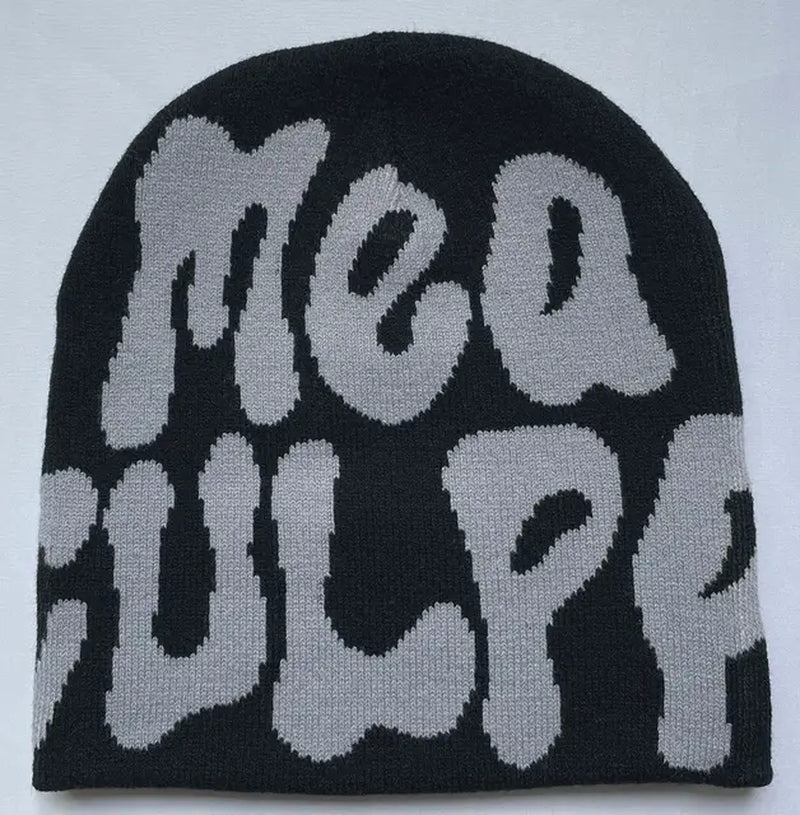 Mea Culpp Street Hip-Hop Beanie Hat Fashion Trend Men'S and Women'S Beanie Knit Hat